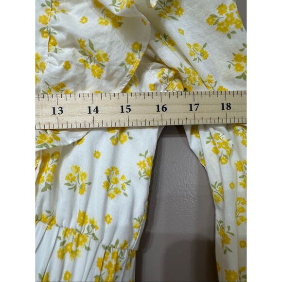 NWOT NOBODY'S CHILD Danielle Floral Cotton-Poplin Mini Cottagecore Dress 6US - Picture 10 of 14